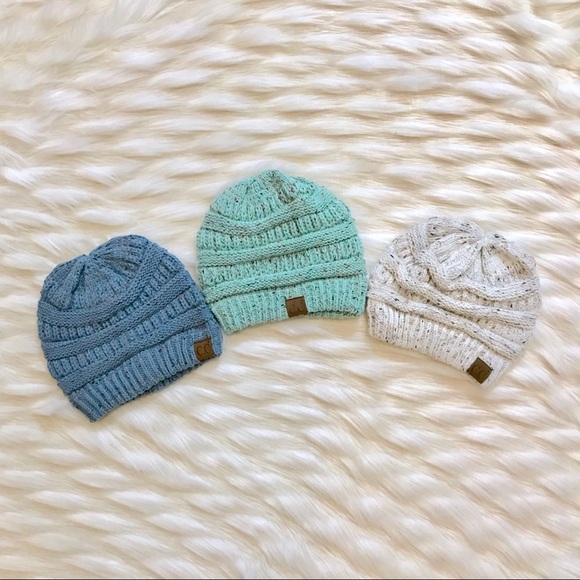 Confetti knit beanie-mint - Picture 3 of 3